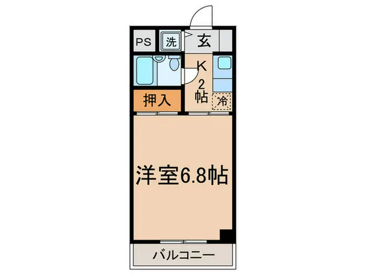 ローエングリーンハイツ 4階階 間取り