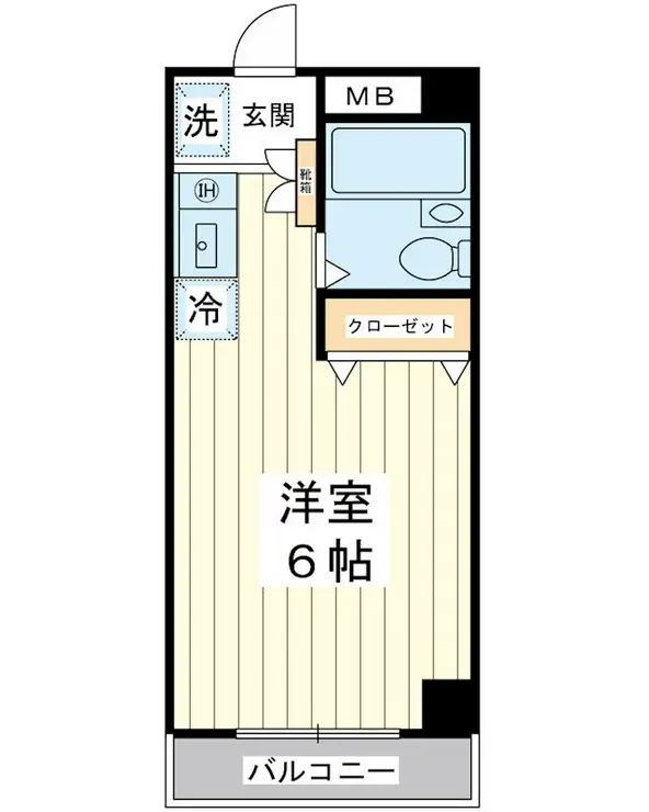 サンブライト北栄 4階階 間取り