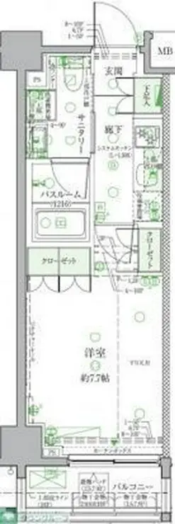 クレヴィスタ板橋西台II 9階階 間取り