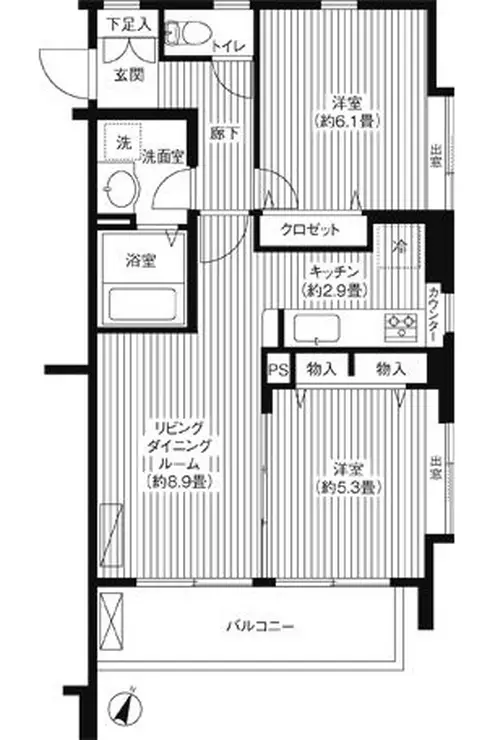 R&T杉並下井草 3階階 間取り