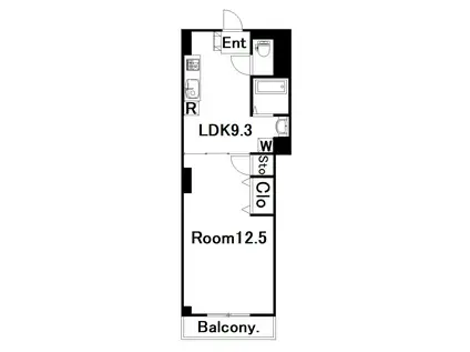 コーポラスハーモニー(1LDK/3階)の間取り写真