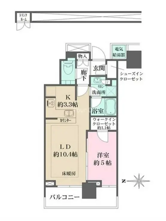 ザ・パークハウス晴海タワーズクロノレジデンス 32階階 間取り