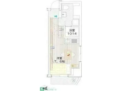 リフィオ浅草橋(ワンルーム/3階)の間取り写真