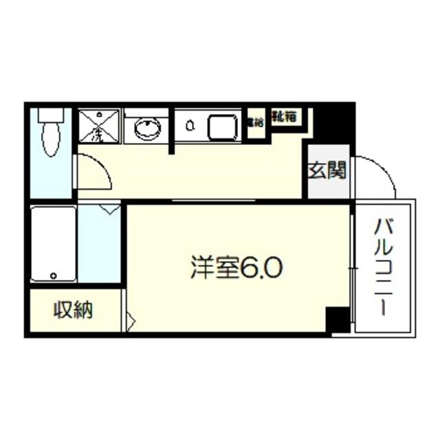 トラストアビコ(1K/1階)の間取り写真