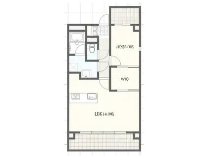 セイラクォーレ(1LDK/1階)の間取り写真