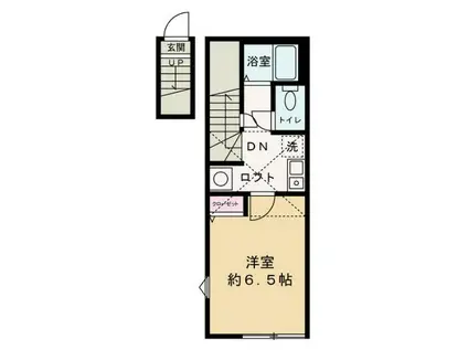 プランドール下丸子(1K/2階)の間取り写真