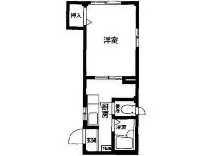 サンライズあ里美(1K/2階)の間取り写真