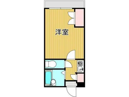 ハイツ五條(1K/4階)の間取り写真