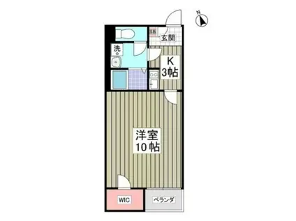 パレス石原(1K/2階)の間取り写真