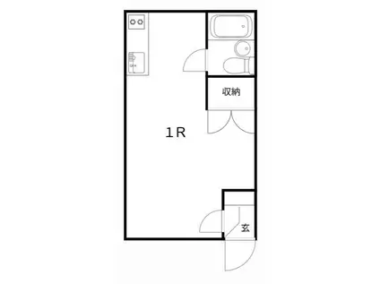 MYROOM 東町(ワンルーム/2階)の間取り写真