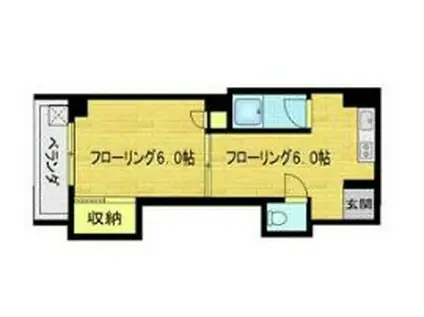 トミーマンション(1DK/3階)の間取り写真