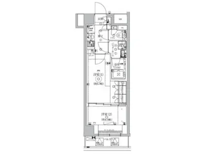 GENOVIA北池袋SKYGARDEN(2K/1階)の間取り写真