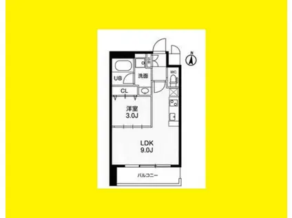 アーバンフラッツ西中島(1LDK/11階)の間取り写真