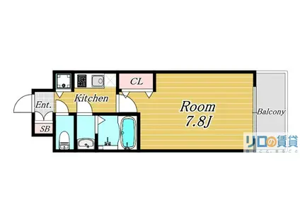 THE RESIDENCE N(1K/9階)の間取り写真