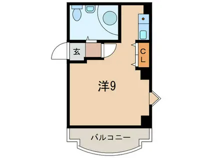 リアライズ夙川(ワンルーム/2階)の間取り写真
