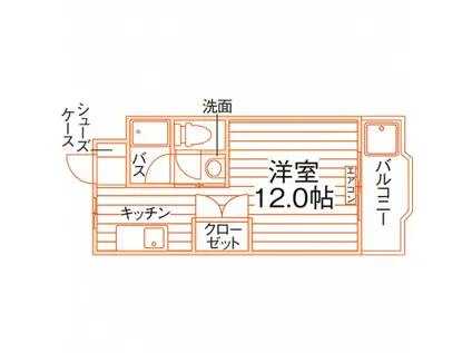 メゾンドリーム(ワンルーム/3階)の間取り写真