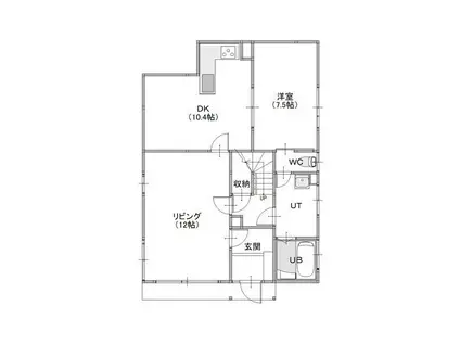 第一憩荘(4DK/1階)の間取り写真