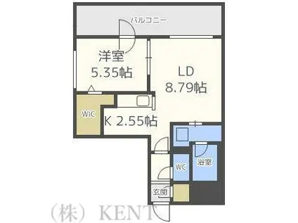 VILLETTA山の手(1LDK/2階)の間取り写真