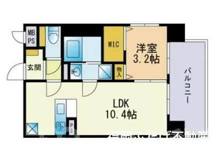 FERIO博多駅南(1LDK/10階)の間取り写真