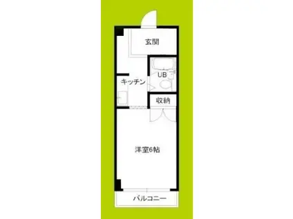 キングコーポ堂山(ワンルーム/4階)の間取り写真