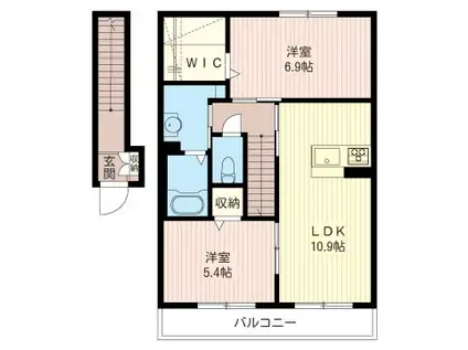 エトス28EFG(2SLDK/2階)の間取り写真