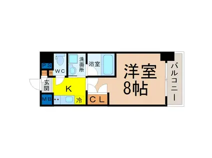 RAFFLE OZONE(1K/7階)の間取り写真