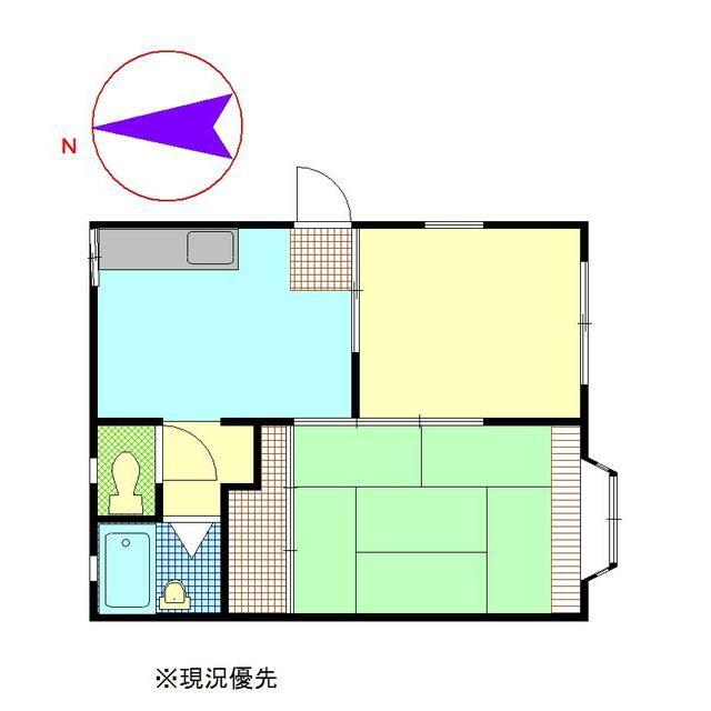 メゾンサンエム(2DK/1階)の間取り写真