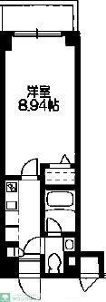 HF下赤塚レジデンス(1K/6階)の間取り写真