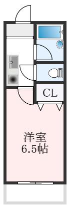 エフォールナガイ(1K/4階)の間取り写真