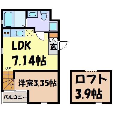 ピアチェーレ新栄(1LDK/1階)の間取り写真