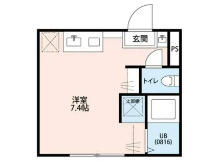 アムール板橋中台(ワンルーム/3階)の間取り写真