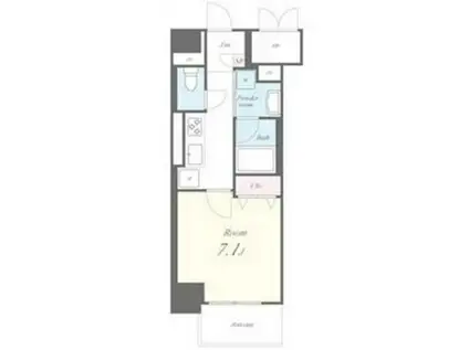 ピノ・アガタ岐阜駅前(1K/1階)の間取り写真