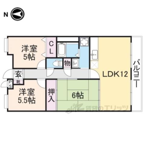 ブリーユエトワール(3LDK/3階)の間取り写真