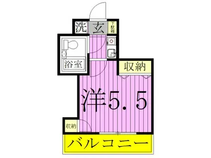 パレ・ドール柏II(ワンルーム/3階)の間取り写真