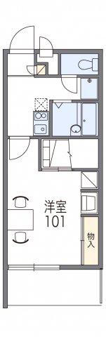 レオパレス駒場(1K/2階)の間取り写真