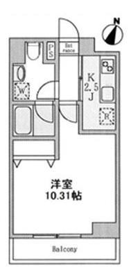 ホープシティ秋葉原(1K/12階)の間取り写真
