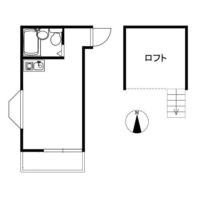 プリンセスコート代沢(ワンルーム/2階)の間取り写真