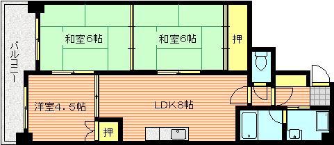シャルム神田(3LDK/7階)の間取り写真