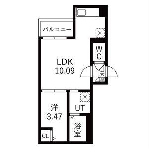 JACK HARAMATSUI(1LDK/2階)の間取り写真