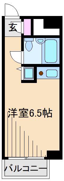 ライオンズプラザ元住吉(ワンルーム/5階)の間取り写真