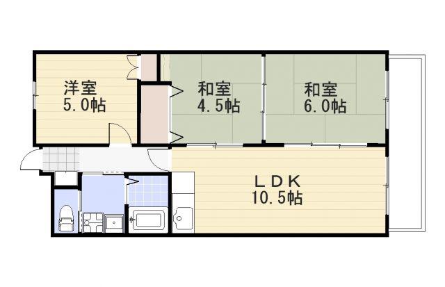 和光麻里布レジデンス壱番館(3LDK/6階)の間取り写真