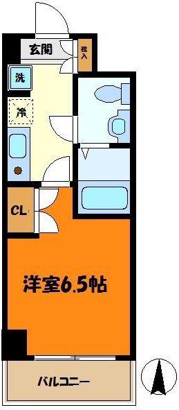 ル・ポール北加瀬(1K/3階)の間取り写真