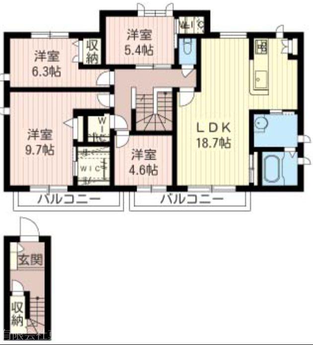 R&A HILLS国分寺 II(4LDK/2階)の間取り写真
