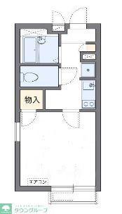 レオネクストWAGANSE B(1K/1階)の間取り写真