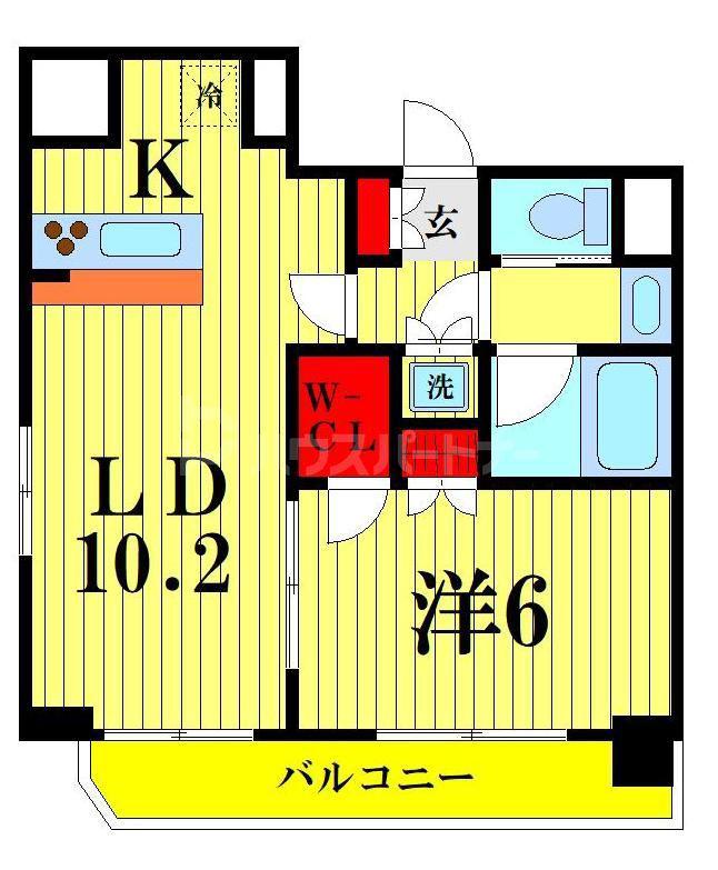 アイル東京スカイツリー弐番館(1LDK/4階)の間取り写真
