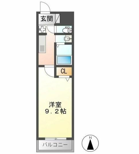 CO LION 03(1K/1階)の間取り写真