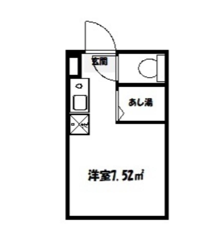 アーバンプレイス東高円寺V(ワンルーム/1階)の間取り写真