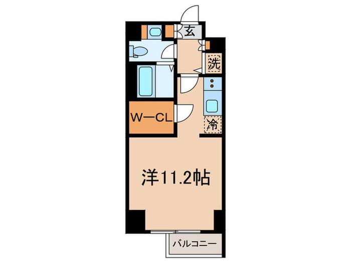 AZALEE K・2(ワンルーム/5階)の間取り写真
