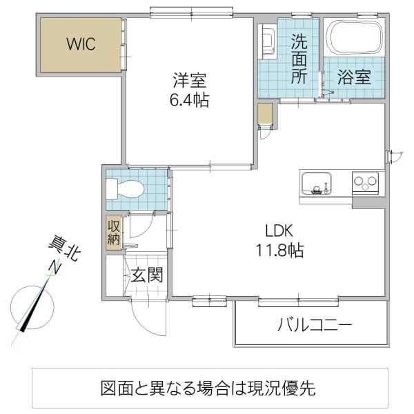 プレジール(1LDK/1階)の間取り写真