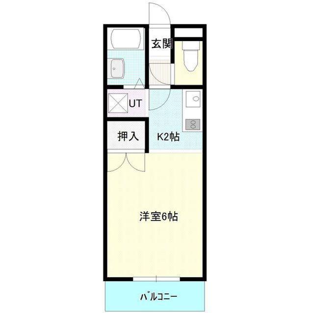 エルム156(1K/4階)の間取り写真